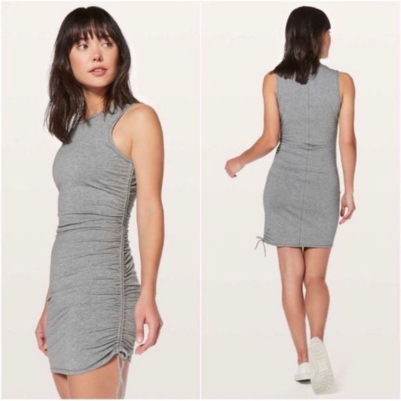 Lululemon Cinch It Gray Dress - Picture 1 of 7